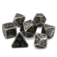 Die Hard 7 Piece RPG Set: Drakona Eldric Argentum